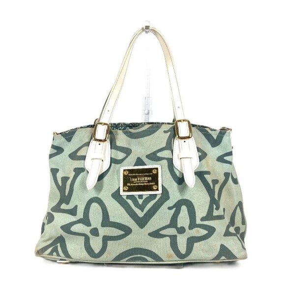 LOUIS VUITTON M95678 Cruise Line Taicienne PM Tote Bag Shoulder Bag Green - Picture 1 of 16